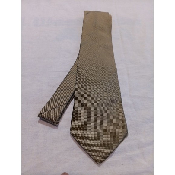 Brooks Brothers Other - Brooks Brothers Makers Merchants Gold Woven Satin Self Helix Thick Silk Tie NR